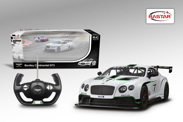 Rastar, Bentley Continental GT3, samochód zdalnie sterowany, 1:14