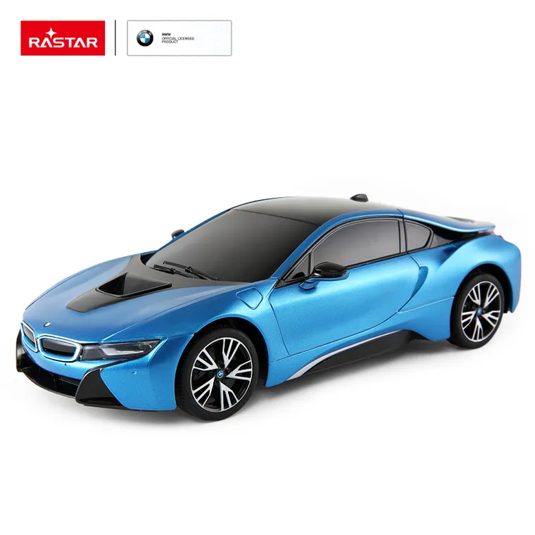 Rastar, BMW i8, pojazd zdalnie sterowany, niebieski, 1:18