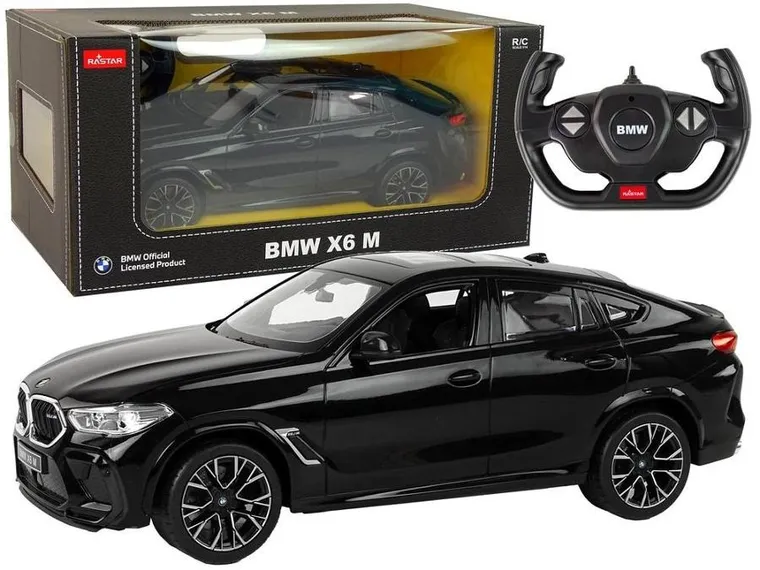 Rastar, BMW X6 M, pojazd zdalnie sterowany, czarne, 1:14