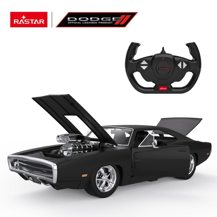 Rastar, Dodge Charger 1970, samochód zdalnie sterowany, 1:14