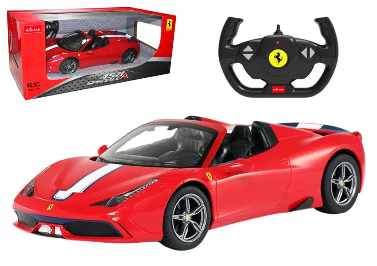 Rastar, La Ferrari Aperta Cabrio, pojazd zdalnie sterowany, czerwone, 1:14