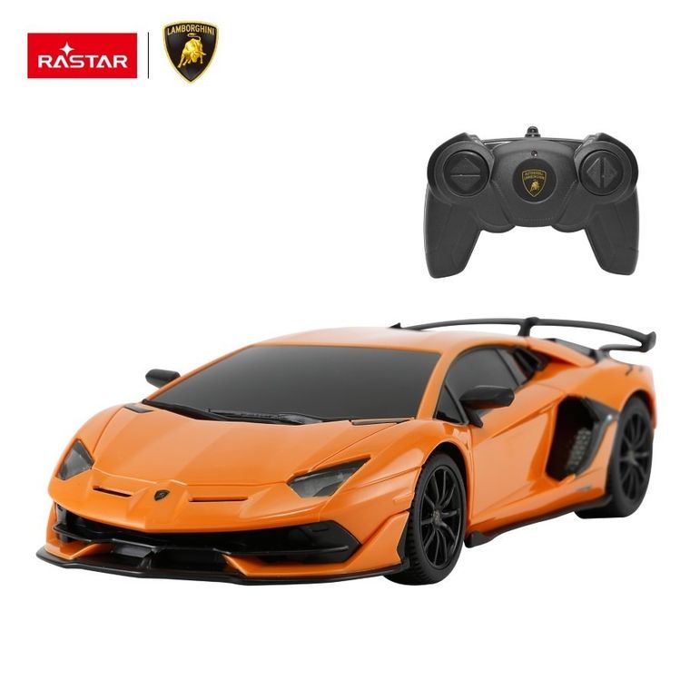 Rastar, Lamborghini Aventador SVJ, pojazd zdalnie sterowany, pomarańczowy, 1:24