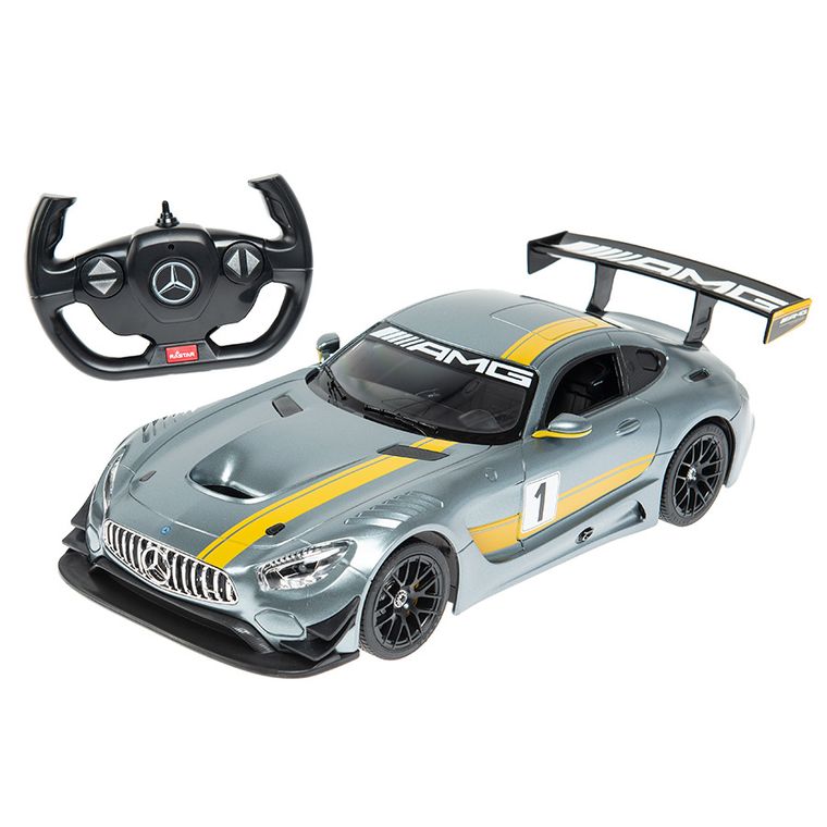 Rastar, Mercedes Benz AMG GT3, pojazd zdalnie sterowany, szary, 1:14