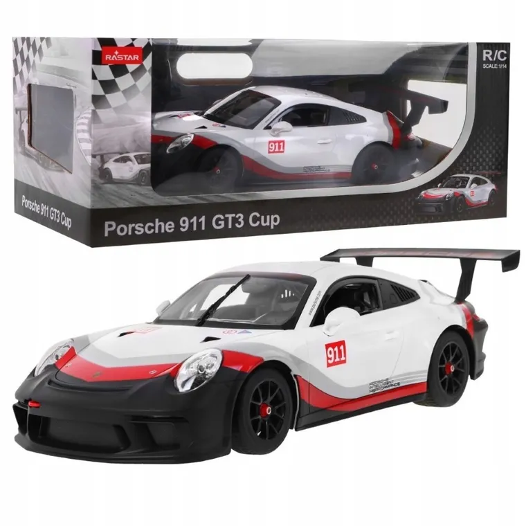 Rastar, Porsche 911 GT3 CUP, pojazd zdalnie sterowany, 1:14