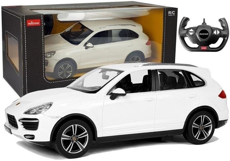 Rastar, Porsche Cayenne, pojazd zdalnie sterowany, biały, 1:14