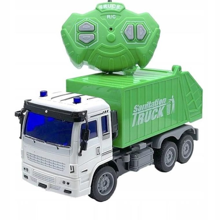 Rastar, Śmieciarka, pojazd zdalnie sterowany, ze światłem i dźwiękiem