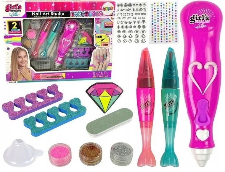 Rastar, zestaw do dekoracji paznokci + magiczny pył