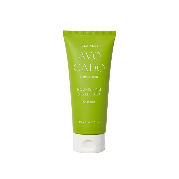 Rated Green, Avocado, kuracja odżywcza do skóry głowy z awokado i bananem, 200 ml