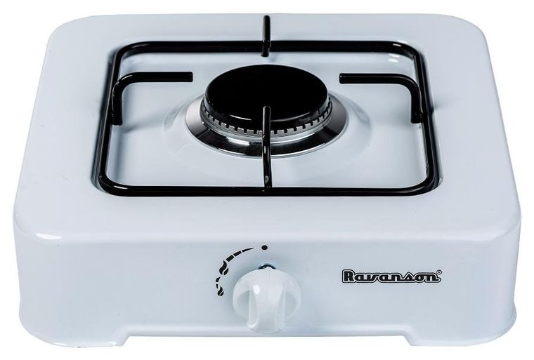 Ravanson, kuchenka gazowa, nastawna, 1-palnikowa, biała, K-01T