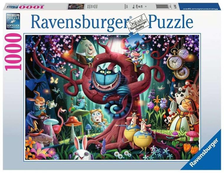 Ravensburger, Alicja w krainie czarów, Prawie wszyscy są szaleni, puzzle, 1000 elementów