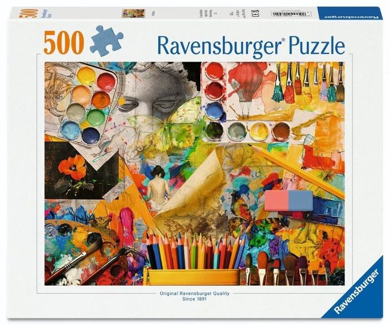Ravensburger, Art Studio, puzzle, 500 elementów