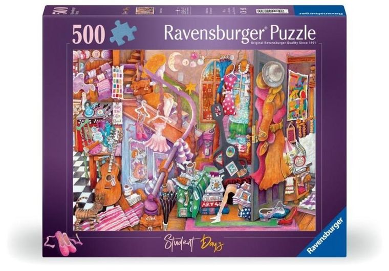 Ravensburger, Artystyczny nieład, puzzle 2D, 500 elementów