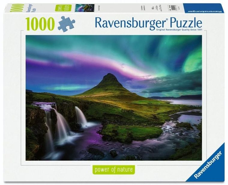 Ravensburger, Aurora Over Kirkjufell, puzzle, 1000 elementów