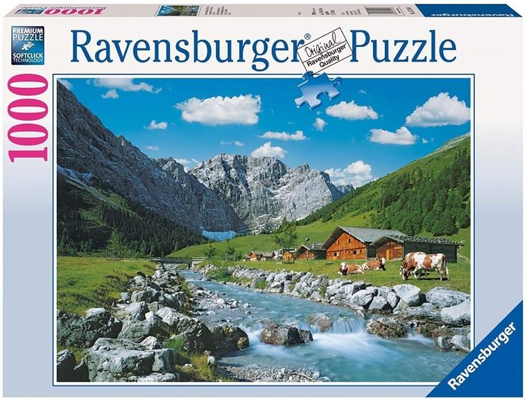Ravensburger, Austria - Góry Karvendel, puzzle, 1000 elementów