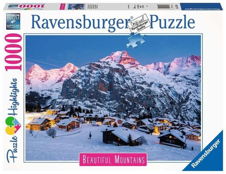 Ravensburger, Bernese Oberland, Murren, puzzle, 1000 elementów