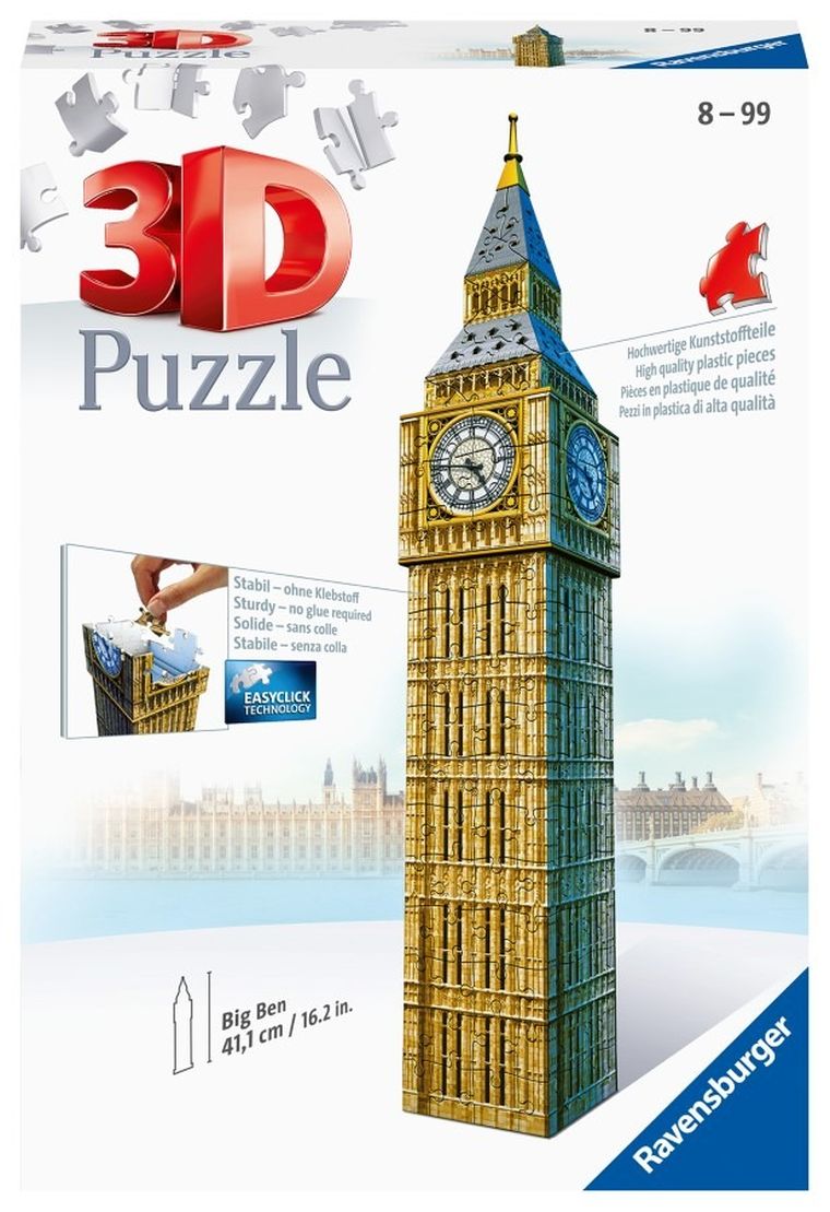 Ravensburger, Big Ben, puzzle 3D, 216 elementów