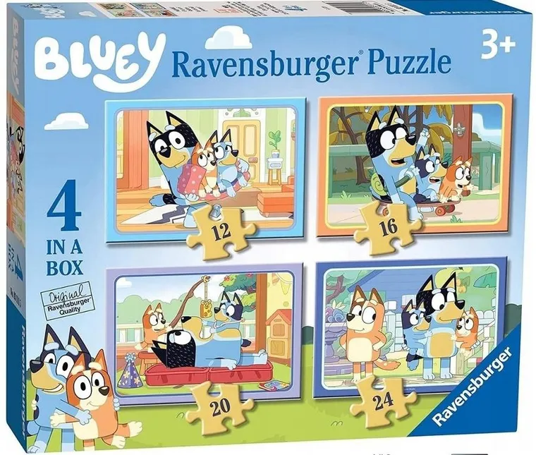 Ravensburger, Bluey, puzzle 4w1