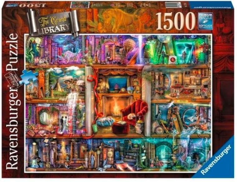 Ravensburger, Bogata bilblioteka, puzzle, 1500 elementów