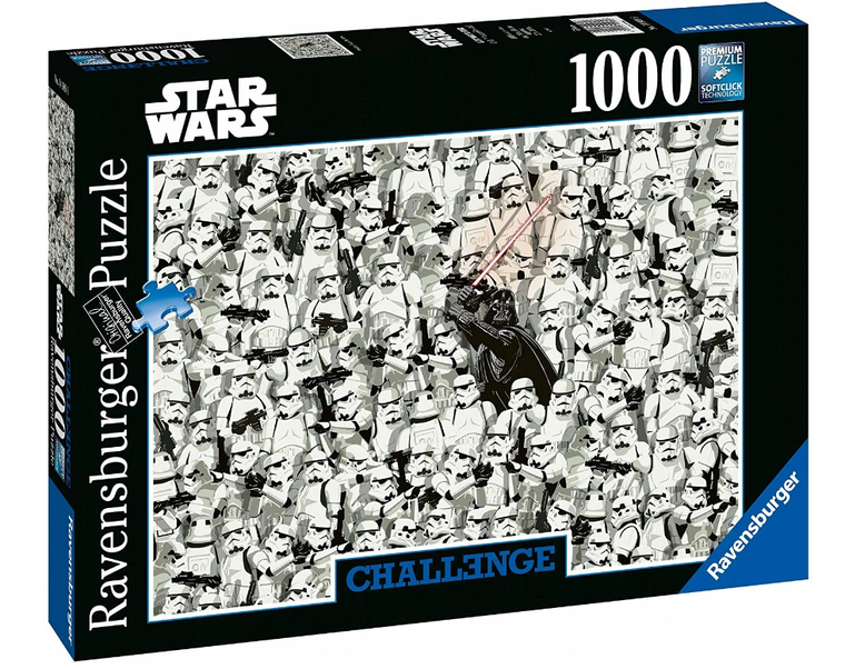 Ravensburger, Challenge. Gwiezdne wojny, puzzle, 1000 elementów