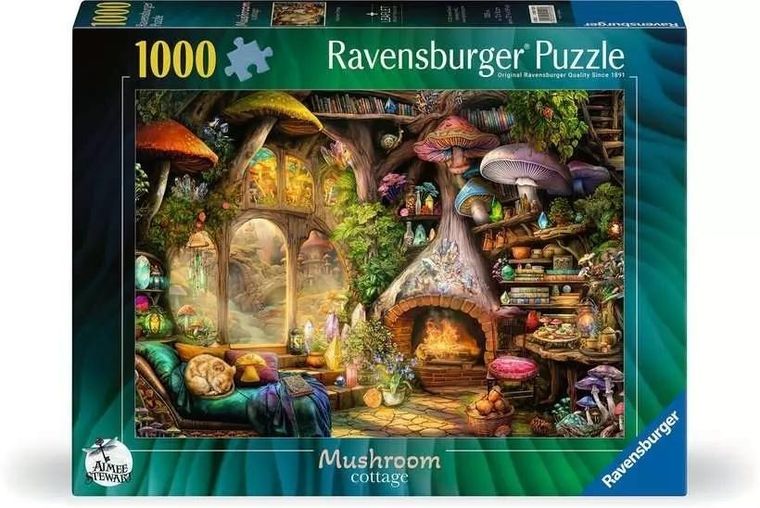 Ravensburger, Chatka grzybów, puzzle, 1000 elementów