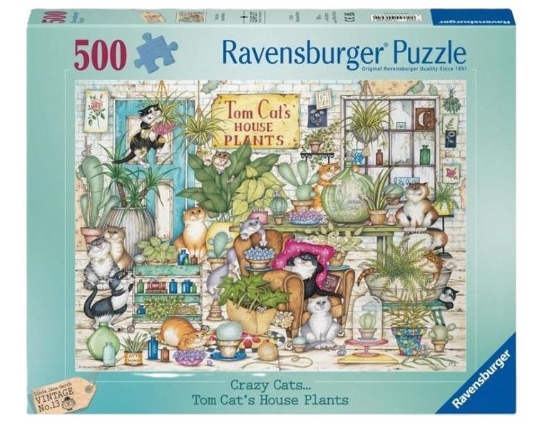 Ravensburger, Crazy Cats, puzzle, 500 elementów