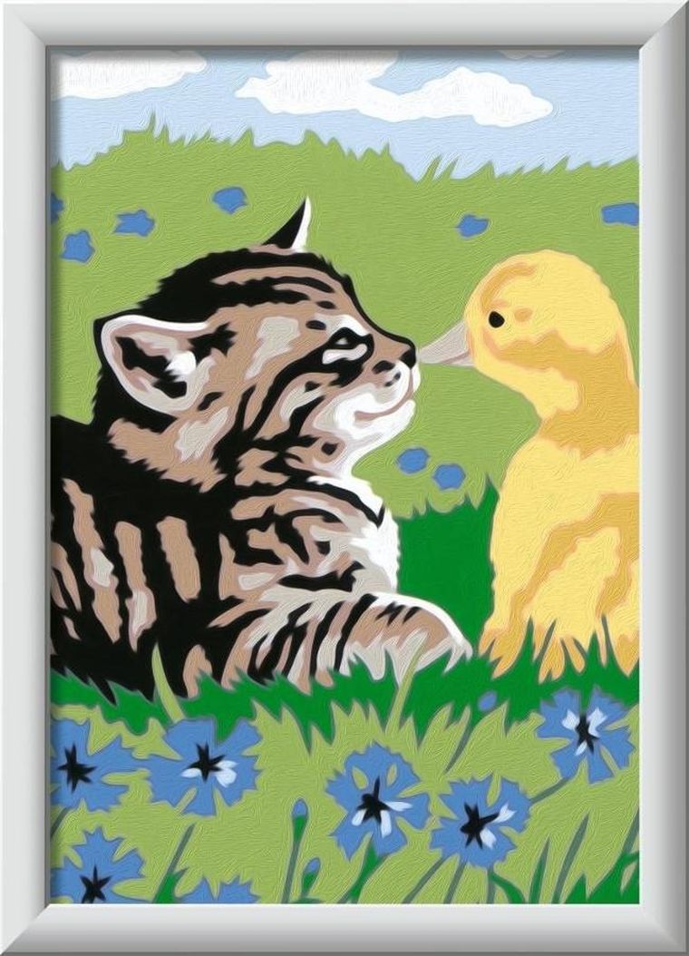 Ravensburger, CreArt for Kids, malowanie po numerach, Przyjaźń Zwierząt