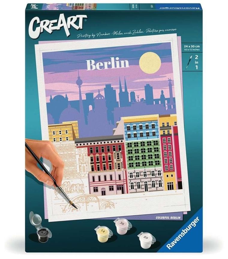 Ravensburger, CreArt, malowanie po numerach, Berlin
