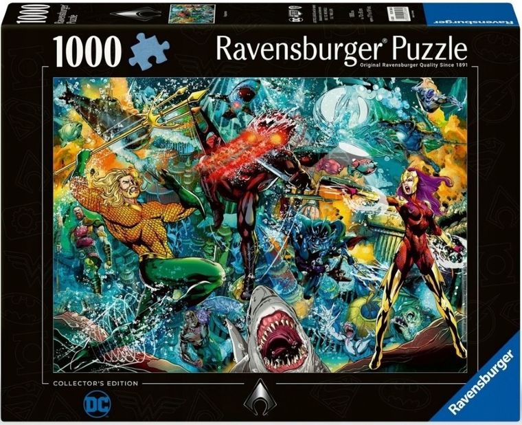 Ravensburger, DC Comics, Aquaman, puzzle, 1000 elementów