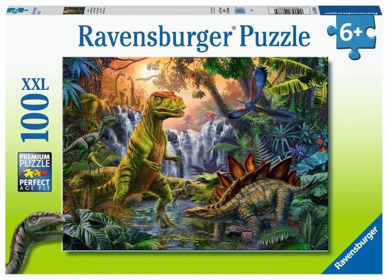 Ravensburger, Dinosaur Oasis, puzzle XXL, 100 elementów
