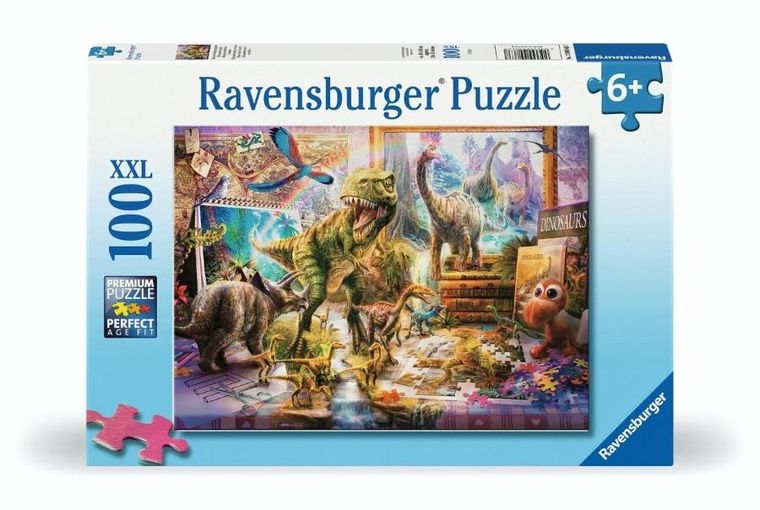 Ravensburger, Dinosaur, puzzle, XXL, 100 elementów