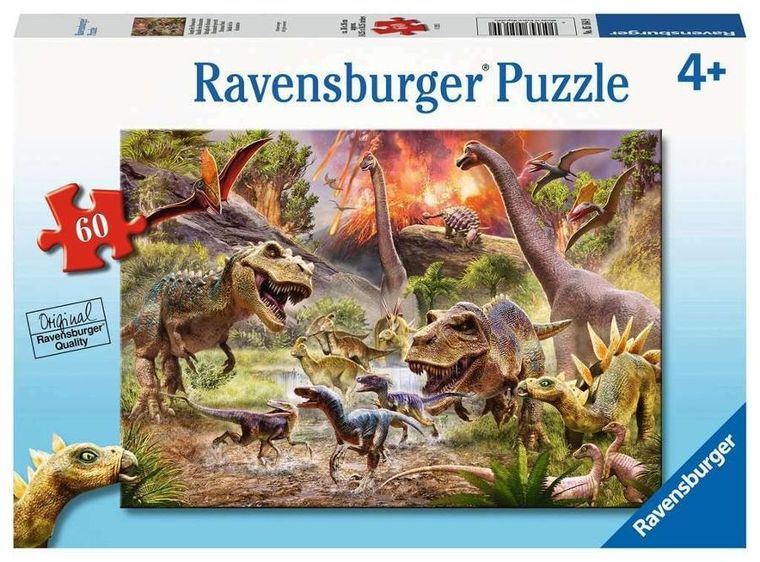 Ravensburger, Dinozaury, puzzle, 60 elementów