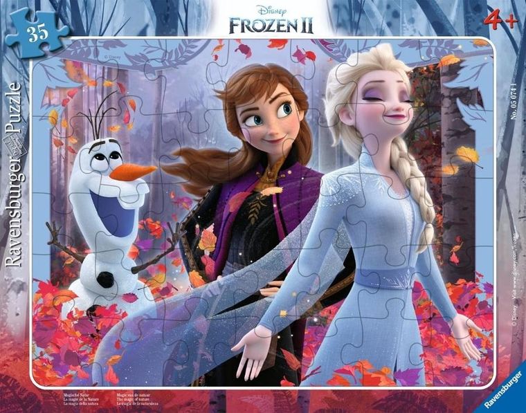 Ravensburger, Disney, Frozen II, puzzle w ramce, 40 elementów