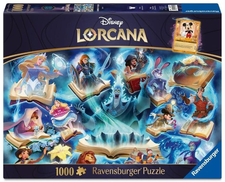 Ravensburger, Disney, Lorcana, Sapphire, puzzle, 1000 elementów