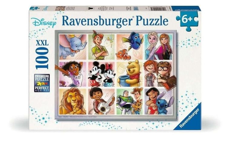 Ravensburger, Disney, Postacie, puzzle XXL, 100 elementów