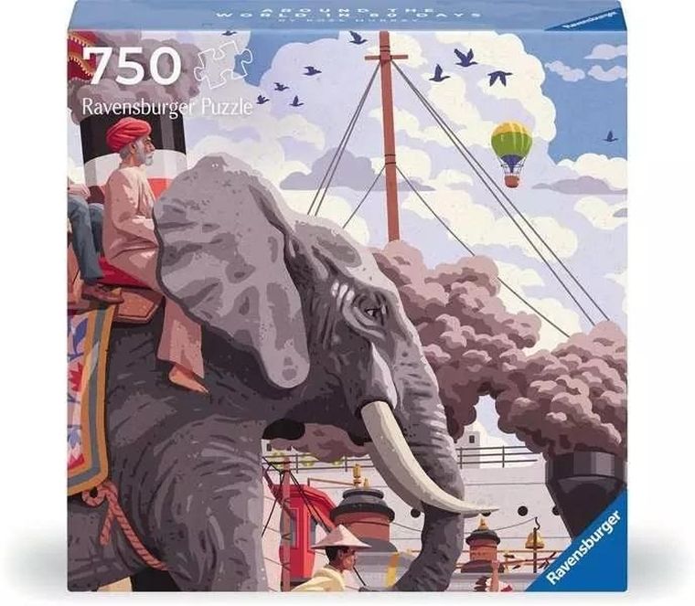 Ravensburger, Dookoła świata w 80 dni, puzzle, 750 elementów