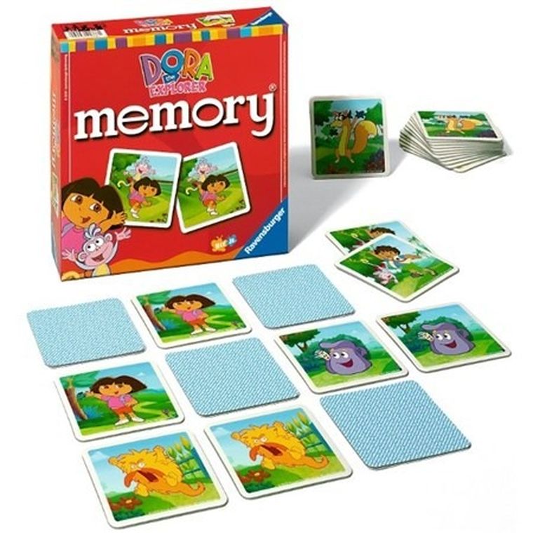 Ravensburger, Dora poznaje świat, Memory, gra logiczna