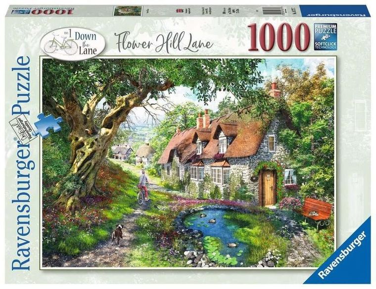 Ravensburger, Droga wśród wzgórza kwiatów, puzzle, 1000 elementów