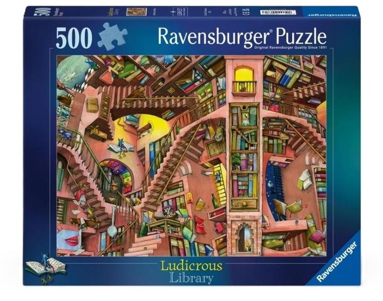 Ravensburger, Fantastyczna biblioteka, puzzle, 500 elementów