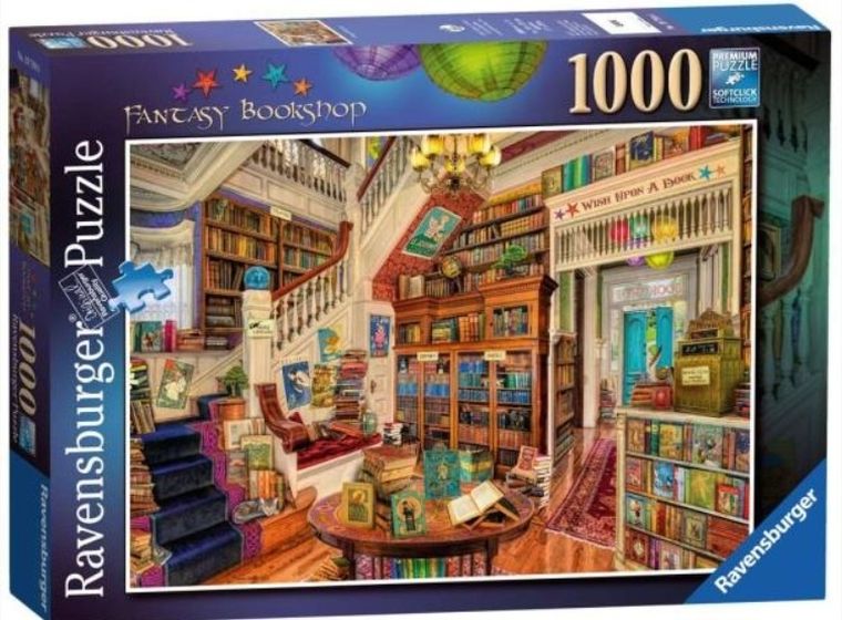 Ravensburger, Fantastyczna księgarnia, puzzle, 1000 elementów