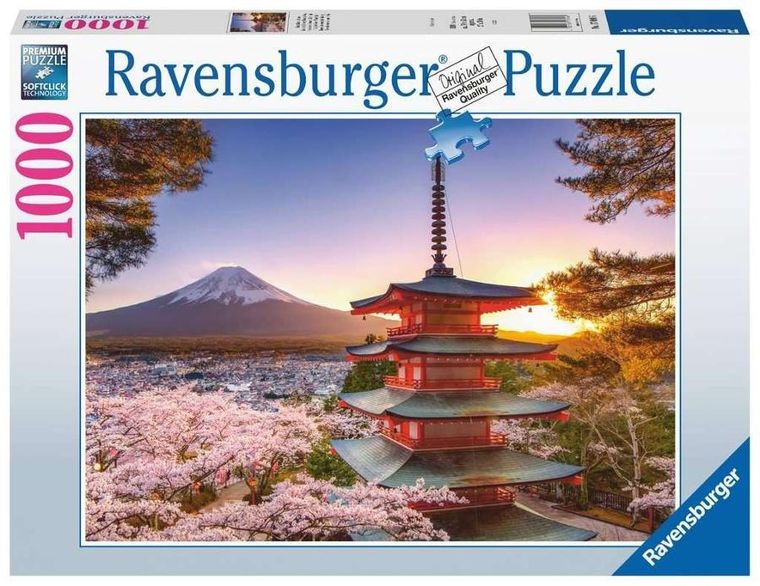 Ravensburger, Fidżi i kwitnąca wiśnia, puzzle, 1000 elementów