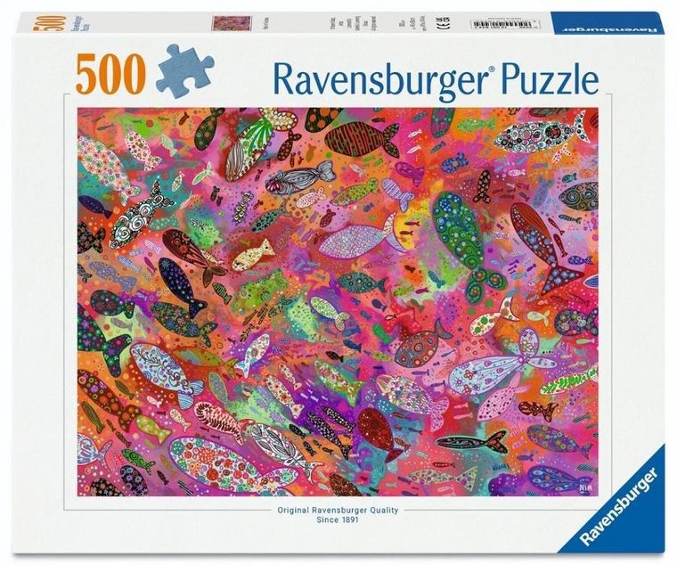 Ravensburger, Fish in Fuchsia, puzzle, 500 elementów