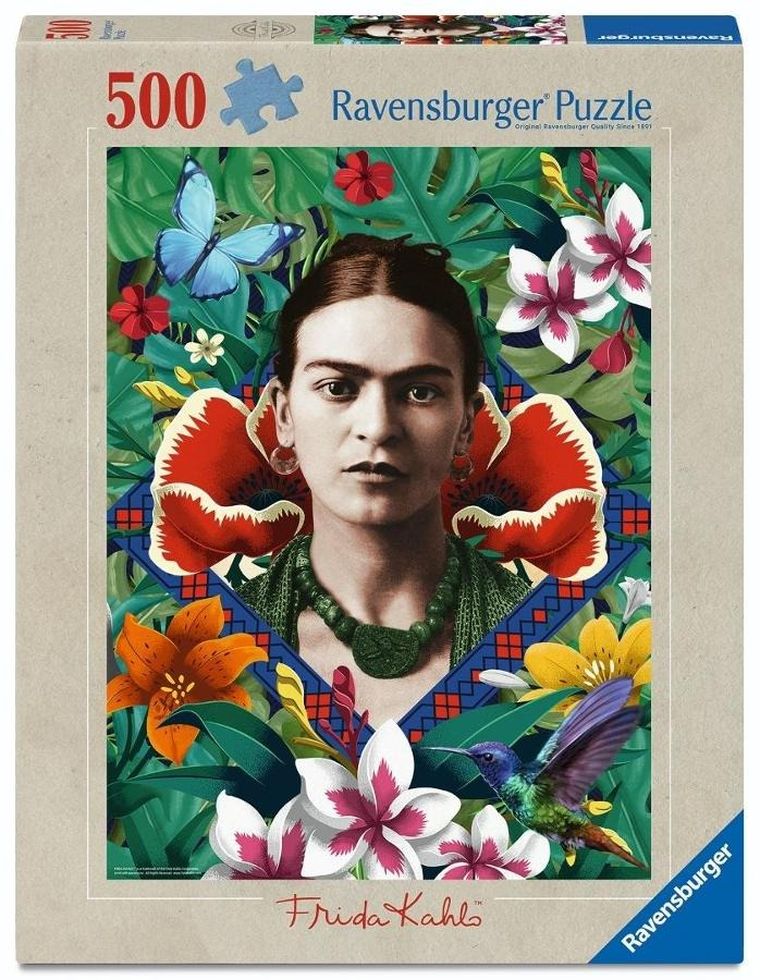 Ravensburger, Frida Kahlo Blooming Fantasy, puzzle, 500 elementów
