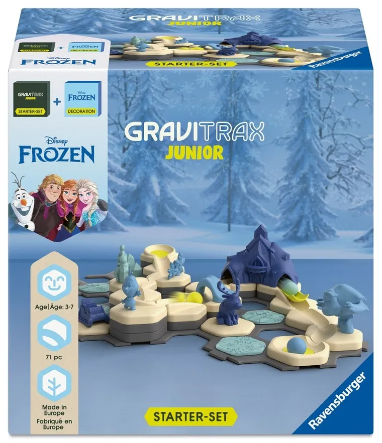 Ravensburger, GraviTrax Junior, Kraina Lodu, zestaw startowy