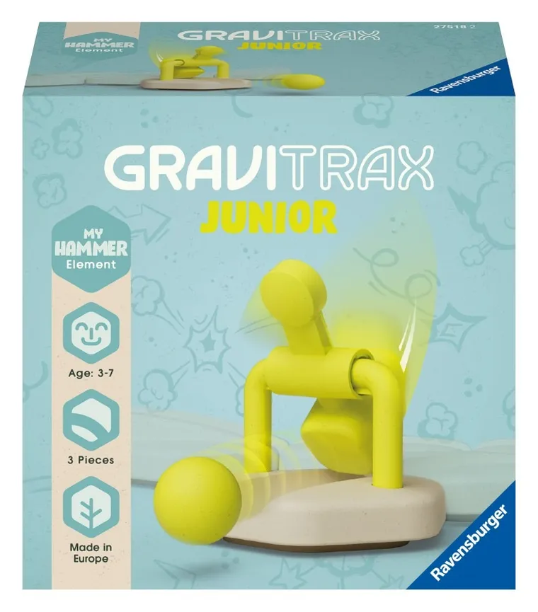 Ravensburger, GraviTrax Junior, Młotek, zestaw uzupełniający