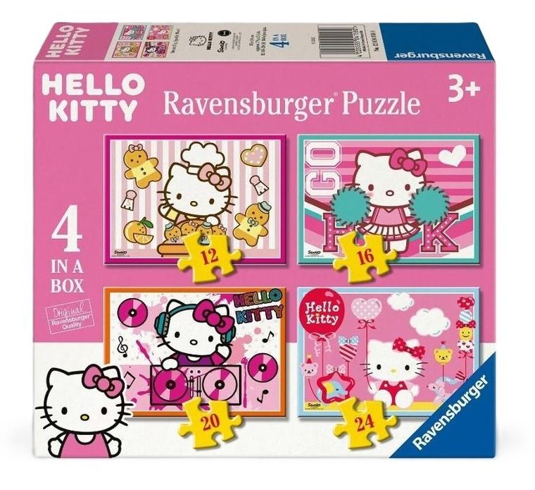 Ravensburger, Hello Kitty, puzzle, 4w1, 72 elementy