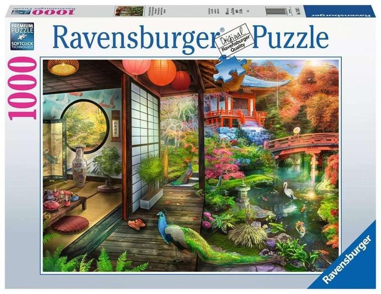 Ravensburger, Japońska Herbaciarnia, puzzle, 1000 elementów