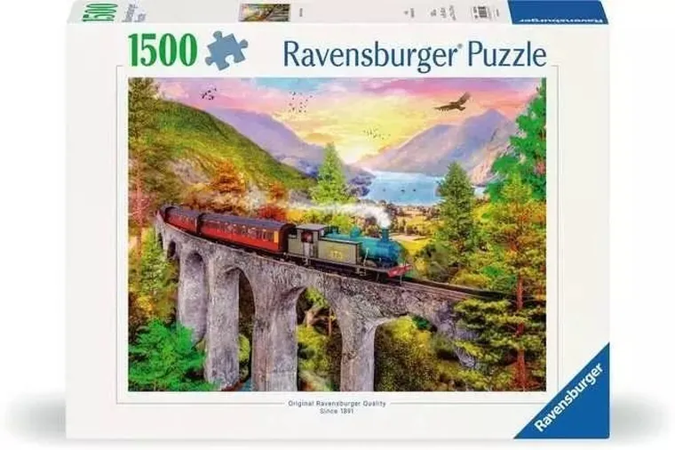 Ravensburger, Jesienna przejażdżka pociągiem, puzzle, 1500 elementów