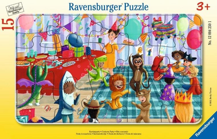 Ravensburger, Kadr z przyjęcia kostiumowego, puzzle w ramce, 15 elementów