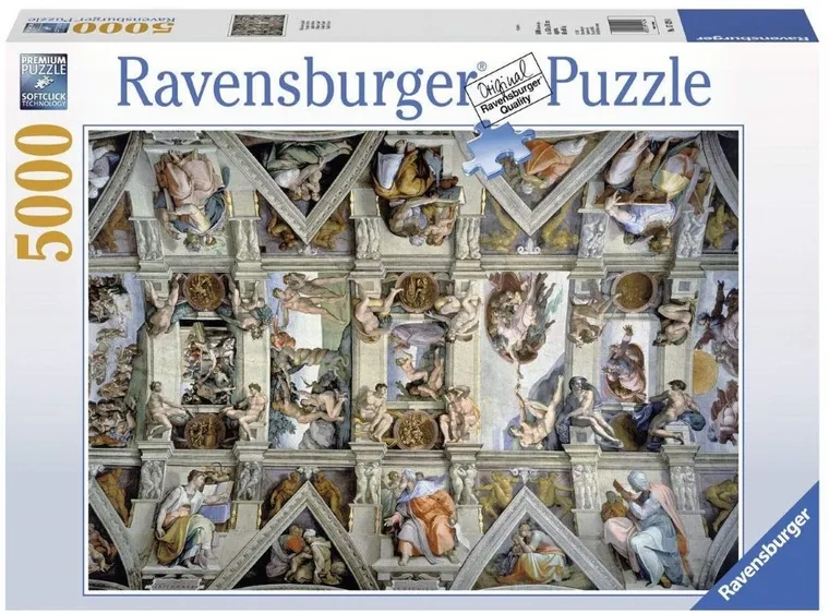 Ravensburger, Kaplica Sykstyńska, puzzle, 5000 elementów