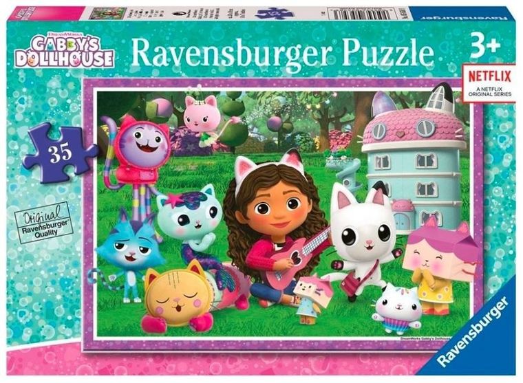 Ravensburger, Koci Domek Gabi, puzzle, 35 elementów